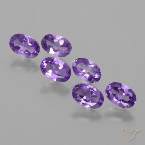 2.39ctw Naturel Violet moyen Améthyste, ovale, VVS-VS