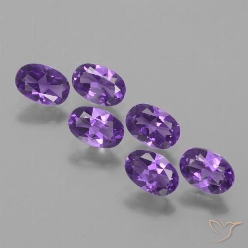 2.46ctw Naturel Violet moyen Améthyste, ovale, VVS-VS