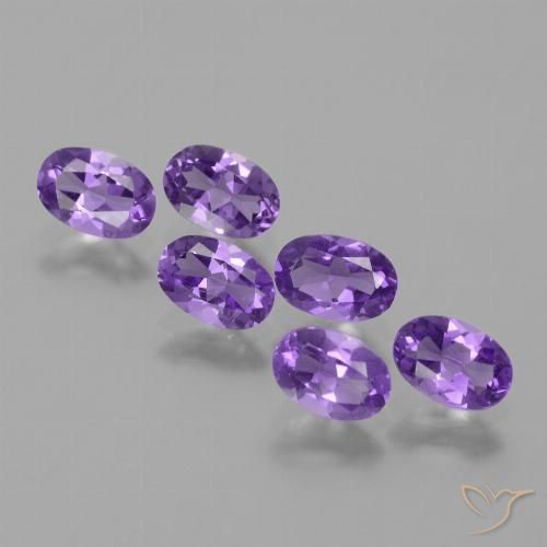 2.50ctw Naturel Violet moyen Améthyste, ovale, VVS-VS