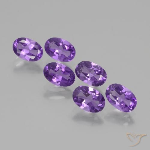 2.56ctw Naturel Violet intense Améthyste, ovale, VVS-VS