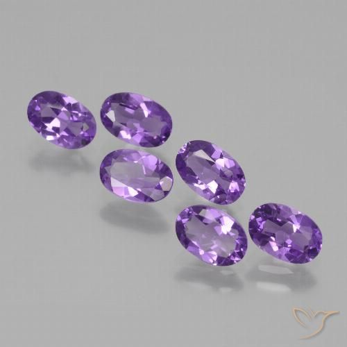 2.48ctw Naturel Violet moyen Améthyste, ovale, VVS-VS