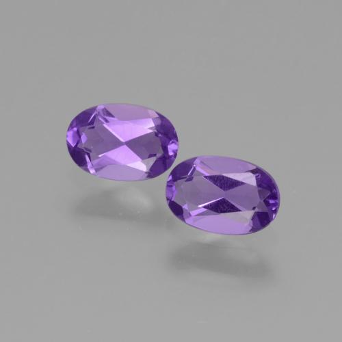 Achetez naturel 0.80ct Violet moyen Améthyste gems, Coupe ovale, En provenance Brésil chez GemSelect. En stock, livraison internationale!