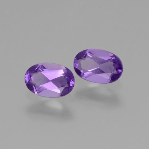 Achetez naturel 0.80ct Violet moyen Améthyste gems, Coupe ovale, En provenance Brésil chez GemSelect. En stock, livraison internationale!