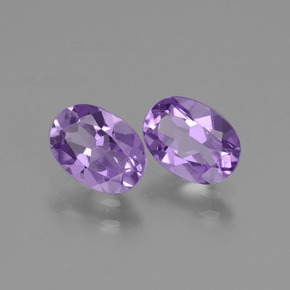 Achetez naturel 1,45ct violet moyen améthyste gems, coupe ovale, en provenance brésil chez gemselect. en stock, livraison internationale!