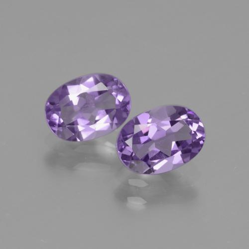 Achetez naturel 1,42ct violet moyen améthyste gems, coupe ovale, en provenance brésil chez gemselect. en stock, livraison internationale!