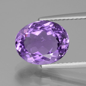 Améthyste Violet naturelle Coupe ovale, 3.14 ct, VS-SI