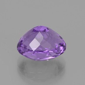 Améthyste violet naturelle coupe ovale, 5,18 ct, VS