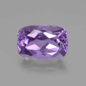 Améthyste Violet naturelle Coupe coussin, 3.97 ct, VS