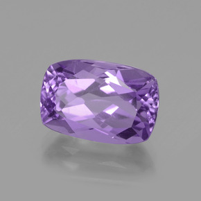 Améthyste Violet naturelle Coupe coussin, 3.97 ct, VS