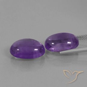 Shop natural 12.74ct Violet moyen Améthyste gems, ovale, from Brésil at GemSelect. In stock, global shipping!