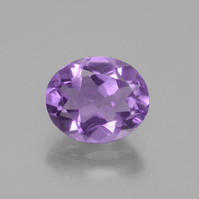 Améthyste Violet naturelle Coupe ovale, 2.00 ct, VS