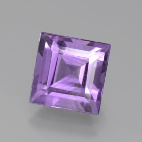 Améthyste Violet naturelle Carré, 3.27 ct, VS