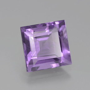 Améthyste Violet naturelle Carré, 3.27 ct, VS