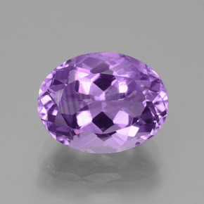 Améthyste violet rosé naturelle coupe ovale, 3,75 ct, VS-SI