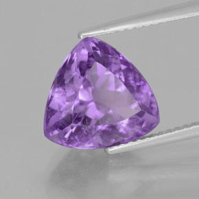 Améthyste Violet naturelle Trillion, 4.70 ct, VS