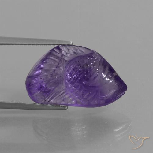 10.58ct Naturel Violet moyen Améthyste, Fantaisie, Transparent