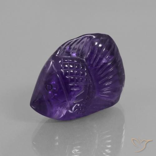 22.17ct Naturel Violet foncé Améthyste, Fantaisie, Transparent