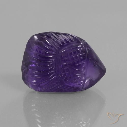 Améthyste Violet foncé naturelle Fantaisie, 22.17 ct, Transparent
