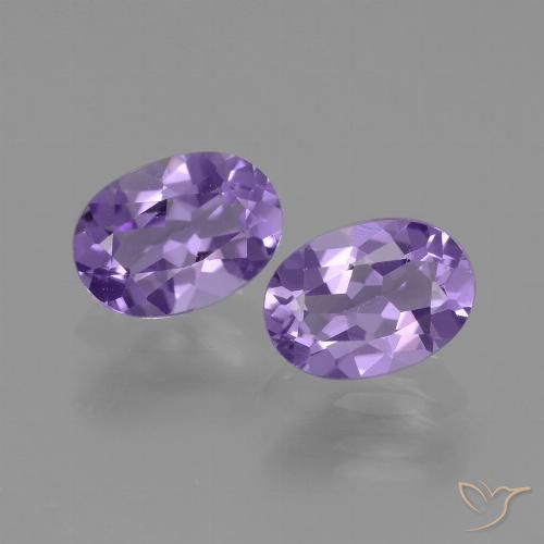 Achetez naturel 1,43ct violet améthyste gems, coupe ovale, en provenance brésil chez gemselect. en stock, livraison internationale!