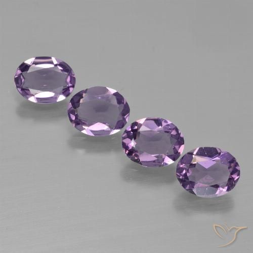 2.38ctw Naturel Violet pourpre moyen-léger Améthyste, ovale, VS