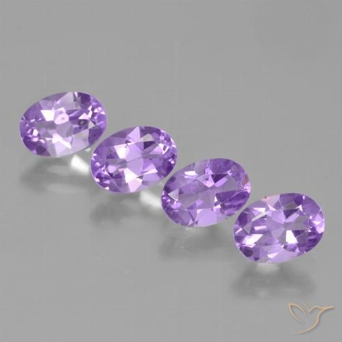 2.91ctw Naturel Violet iris profond Améthyste, ovale, VS