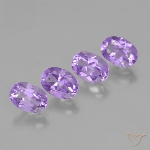 3.09ctw Naturel Violet iris profond Améthyste, ovale, VVS-VS