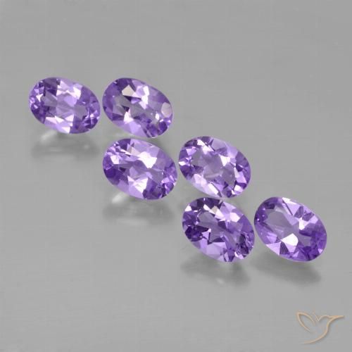 4.07ctw Naturel Violet moyen-léger Améthyste, ovale, VS