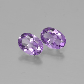 Achetez naturel 1.35ct Violet Rosâtre Améthyste gems, Coupe ovale, En provenance Brésil chez GemSelect. En stock, livraison internationale!