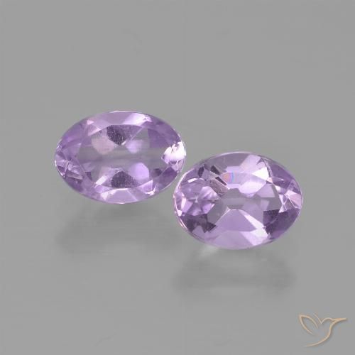1.41ctw Naturel Violet rosâtre léger Améthyste, ovale, VS