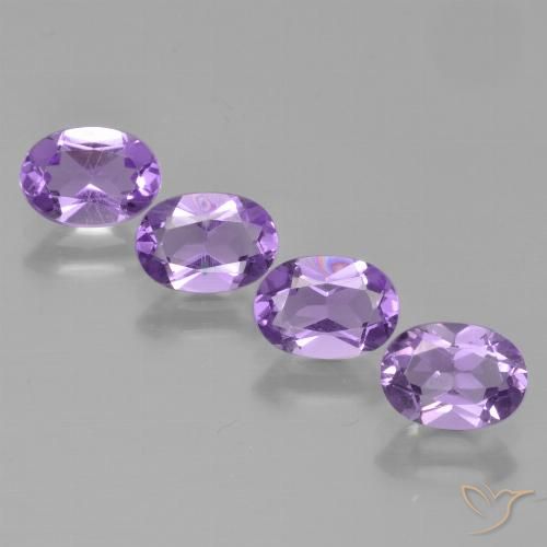 2.82ctw Naturel Violet foncé Améthyste, ovale, VS