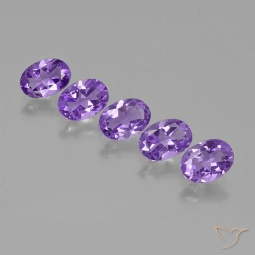 3.02ctw Naturel Violet moyen-léger Améthyste, ovale, VS