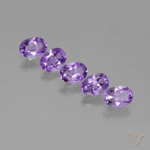 3.36ctw Naturel Violet moyen-léger Améthyste, ovale, VS