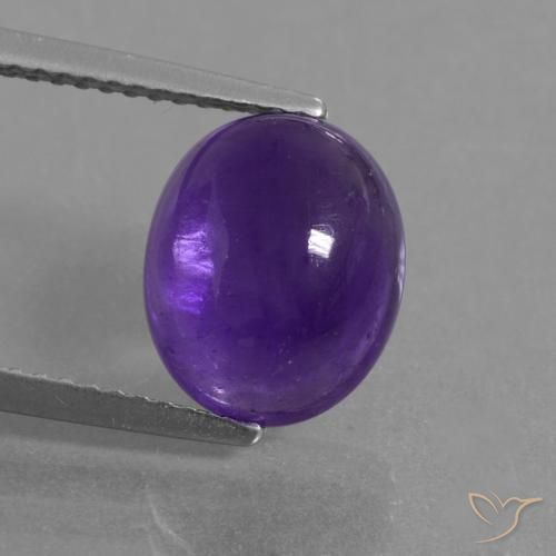 3.52ct Naturel Violet moyen Améthyste, ovale, Translucide