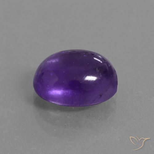 Améthyste Violet moyen naturelle ovale, 3.52 ct, Translucide