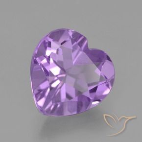 Améthyste violet rosé naturelle forme de coeur, 2,88 ct, VVS-VS