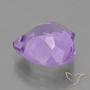 Améthyste Violet Rosâtre naturelle Cœur, 3.05 ct, VVS-VS