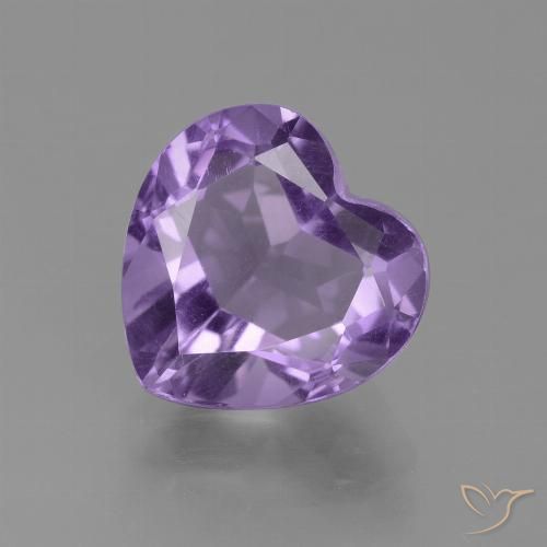 3.12ct Naturel Violet moyen Améthyste, Cœur, VS