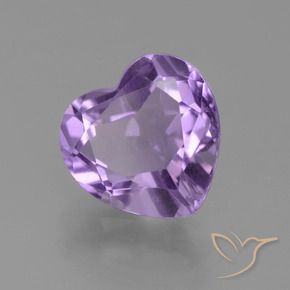 Améthyste Violet moyen naturelle Cœur, 3.12 ct, VS