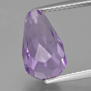 Améthyste Violet naturelle Briolette, 3.86 ct, VS