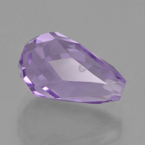 Améthyste Violet naturelle Briolette, 3.86 ct, VS