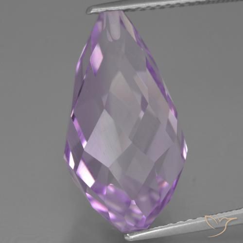 11.48ct Naturel Violet rosâtre léger Améthyste, Briolette, VS