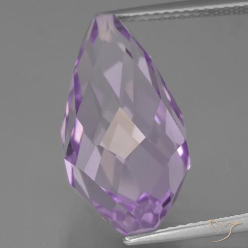 11.68ct Naturel Violet rosâtre moyen Améthyste, Briolette, VVS-VS