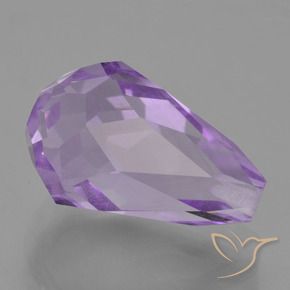 Améthyste Violet iris profond naturelle Briolette, 3.71 ct, VS