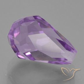 Améthyste Violet moyen naturelle Briolette, 3.69 ct, VS