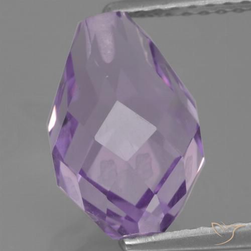 3.55ct Naturel Violet moyen Améthyste, Briolette, VS