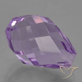 Améthyste Violet moyen naturelle Briolette, 3.55 ct, VS
