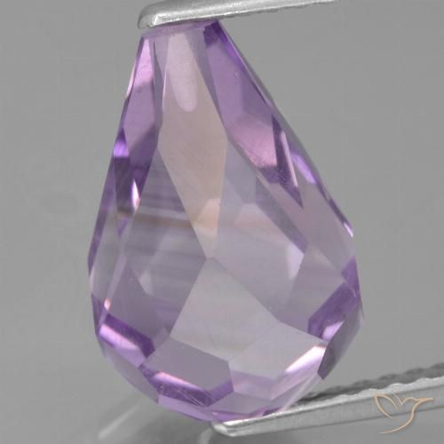 4.95ct Naturel Violet moyen Améthyste, Briolette, VS