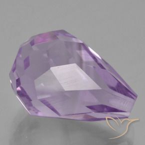 Améthyste Violet moyen naturelle Briolette, 4.95 ct, VS