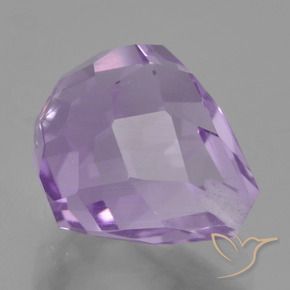 Améthyste Violet moyen naturelle Briolette, 3.92 ct, VS