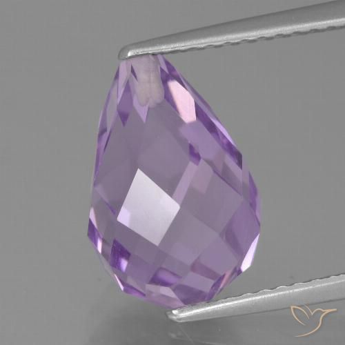 5.22ct Naturel Violet moyen Améthyste, Briolette, VS